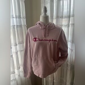Champion Women's Light Pink Hoodie